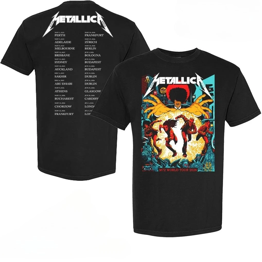 Metallica M72 Dublin Irland 19. Juni 2026 Kunst-T-Shirt – Detail 4