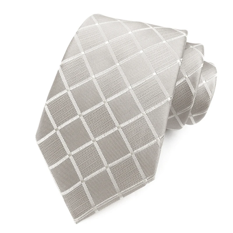 

652F Stylish Men's Silk Blend Tie Evening Banquets Necktie Gentleman's Necktie for Professionals and Fashion Men