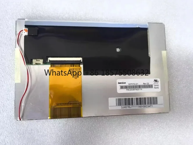 Original G070Y2-L01 800*480 20 pins 100% tested 7 Inch LCD screen Display Panel For Innolux