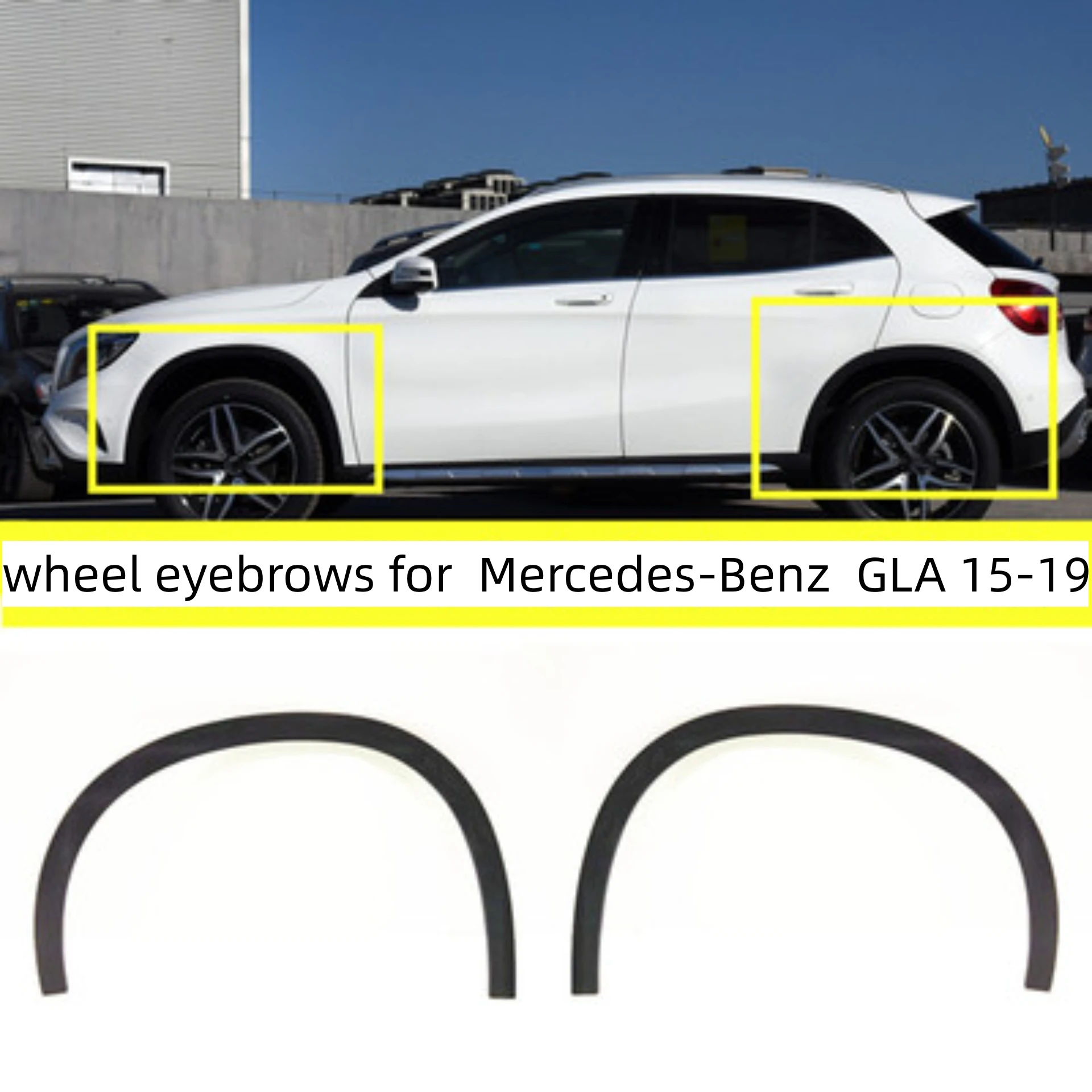 Body Kit Front Rear Wheel Eyebrow for Mercedes Benz W156 GLA200 GLA220 GLA260 Trim Car Accessories