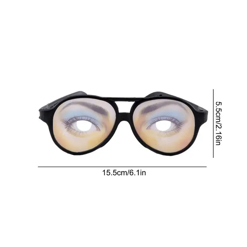 Lunettes pour les yeux pour Halloween, jouet amusant, déguisement, gags et blague pratique, pour la journée des fous