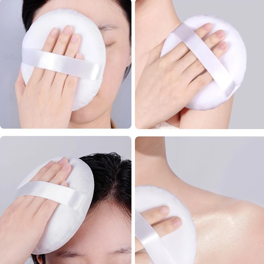 Beauty Make-up-Tools: Übergroße Kosmetik-Foundation-Puderquaste, Übergroße Trockenpuderquaste, Samt-Beauty-Schwamm, Weiche Puderquasten