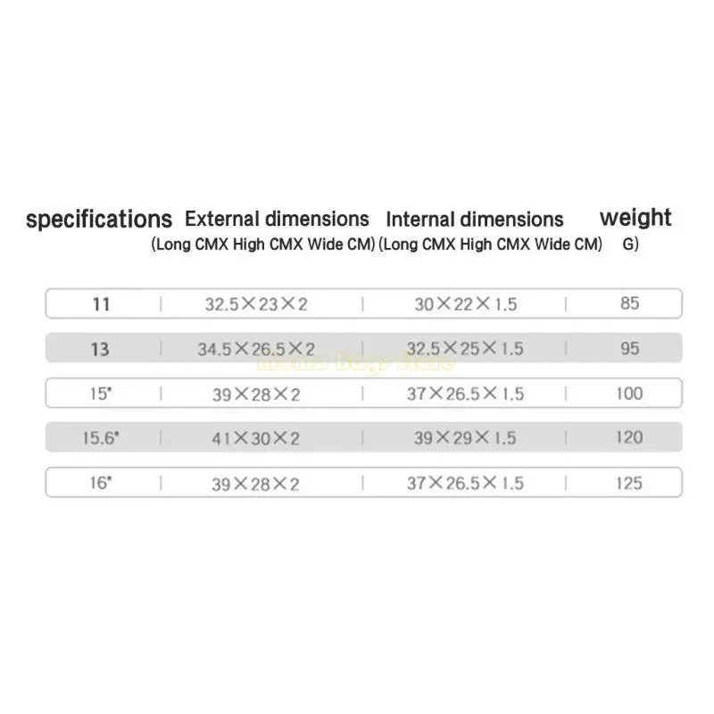 X90D Sleeve Computer Shockproof Ultra-Slim Protective Bag Case