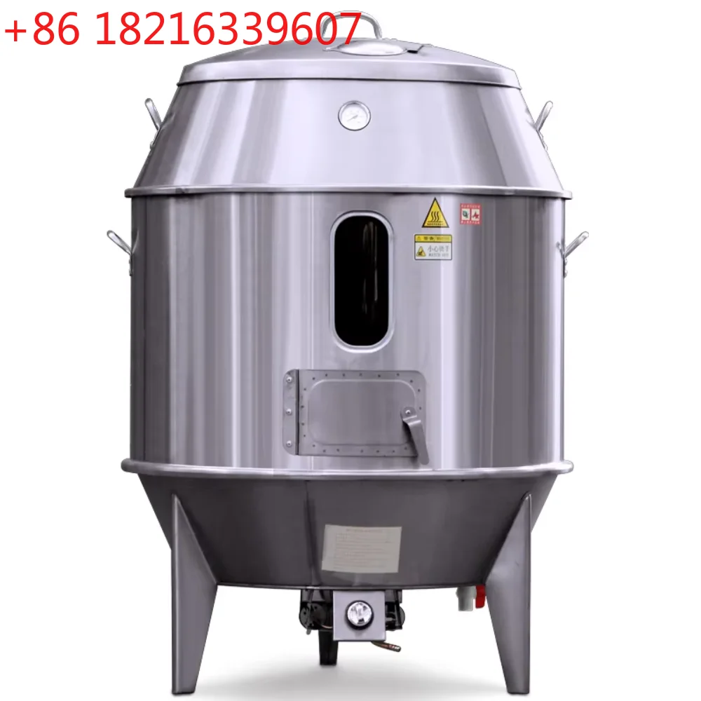 80/90/100 CM China Beijing  Duck Gas Oven Double Stainless Steel Commercial Roast Duck  Lamb Pig Chicken Roast Grill