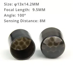 5PCS  Black HDPE High Sensitivity Fresnel Lens  Sensing distance 8m Infrared PIR Human Body Infrared Sensor Lens