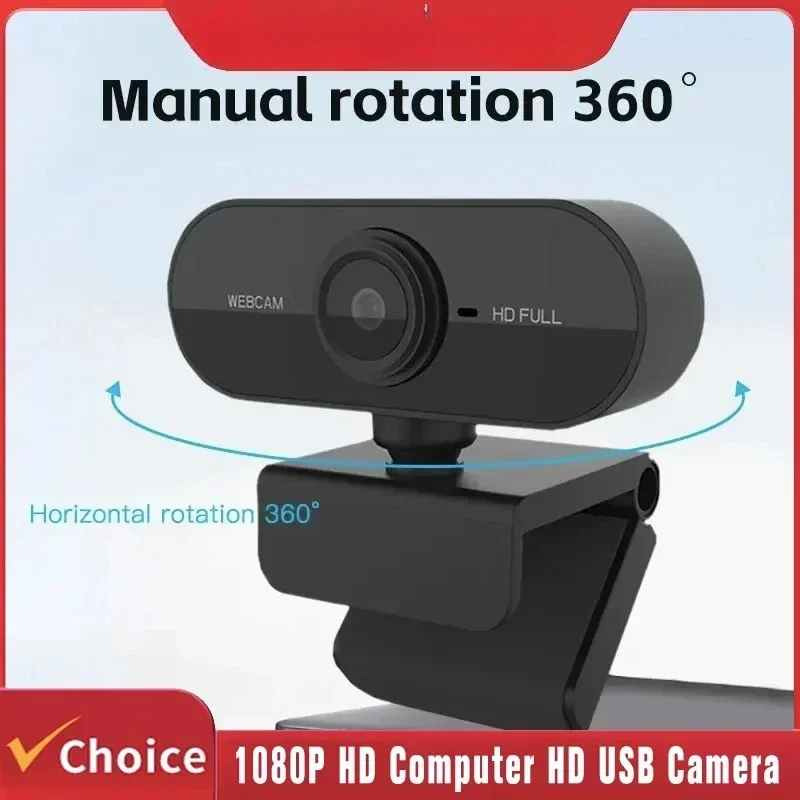 

1080P HD Mini Webcam Microphone USB Interface Supports Laptop Desktop Computer Suitable Live Video Call Conference