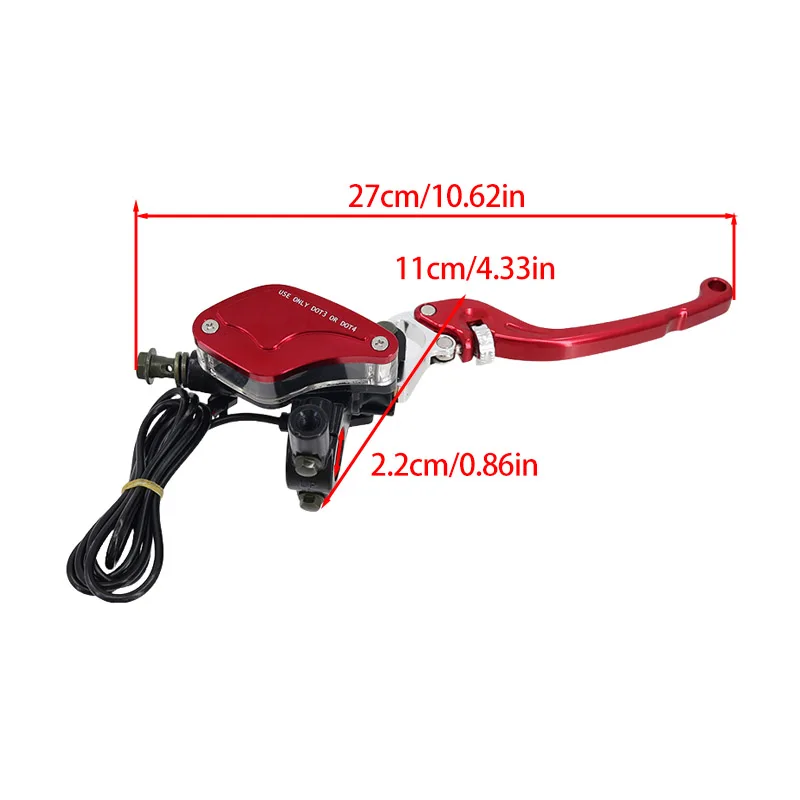 For Three Wheel Electric Vehicle M10 Brake Pump Handle for Citycoco Motorcycle ATV Universal Accessories