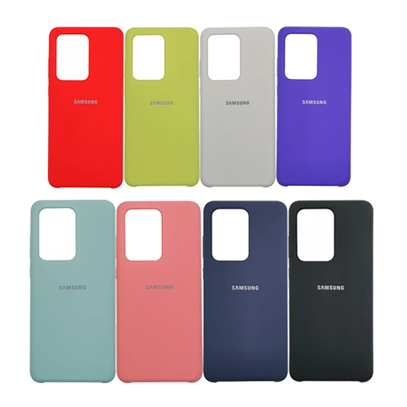 For Samsung A52 A72 A32 S20FE Liquid Silicone Case Silky Soft Back Protective Cover For Galaxy S20 S21 Plus note 20 Ultra S21+