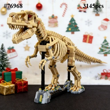 

Набор строительных блоков «Скелет динозавра» 76968, совместимый с деталями Lego, идеально подходит для рождественских подарков, 3145 деталей.