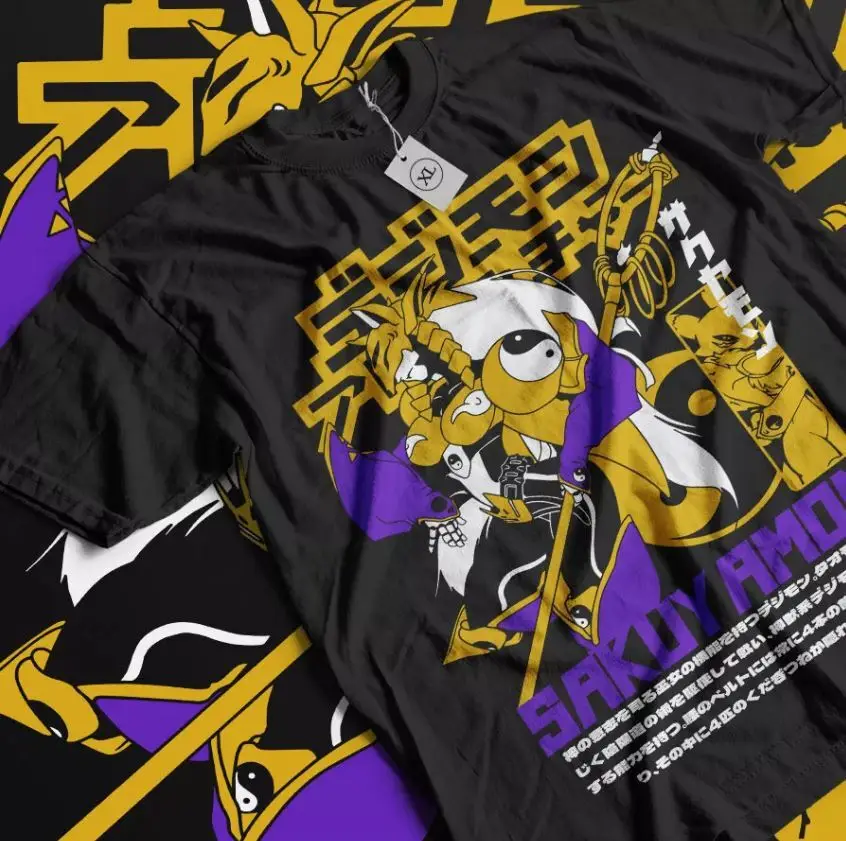 

Негабаритная футболка Samurai Energy — Fashion Meets Anime Vibes!