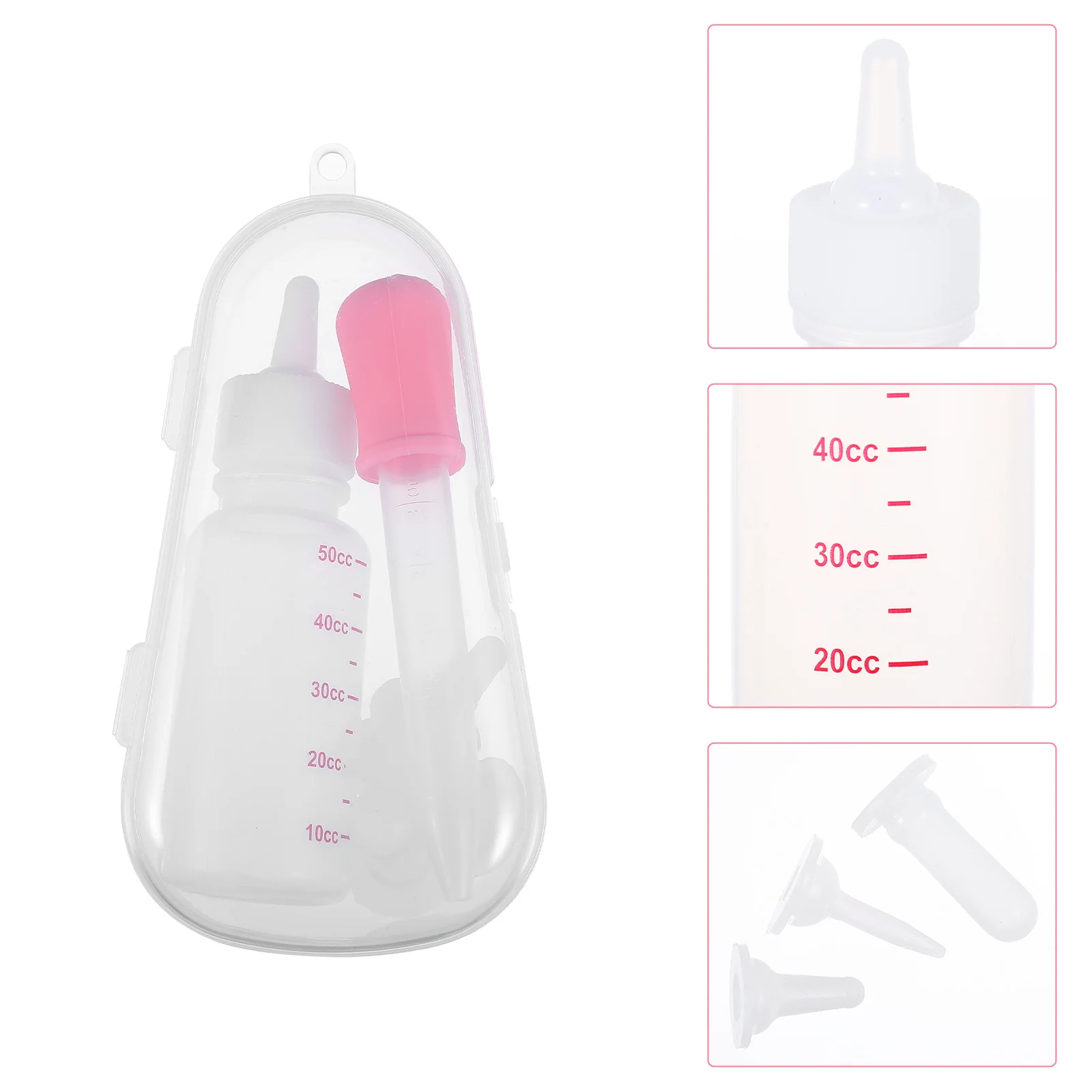 

1 set Pet Feeding Bottle With Dropper For Newborn Puppies Kittens Safe Nursing System Easy Flow Control Hand Feeding Pet Supply