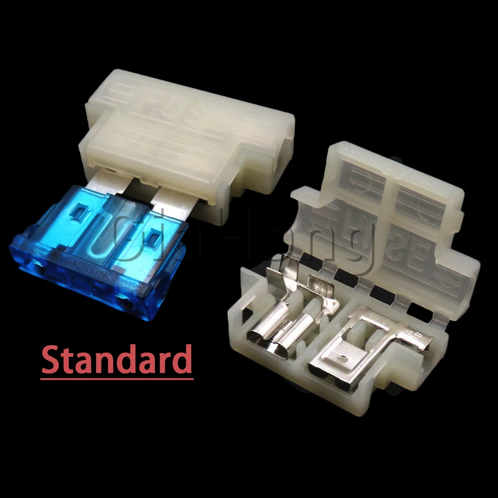 1 Set 1ways AC Assembly Auto Standard Middle Fuse Holder Automobile Blade Type Fuse Block Car Middle Fuses Box