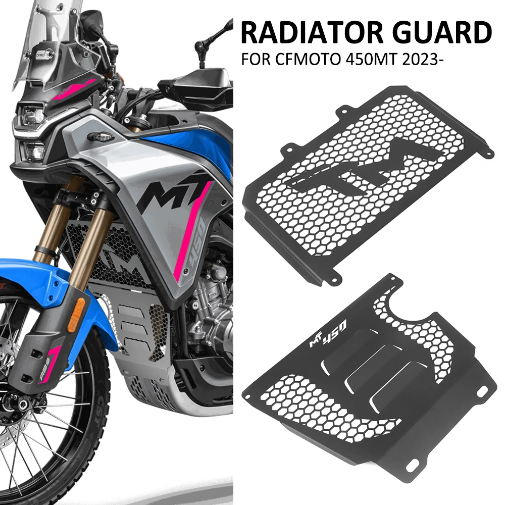 New FOR CFMOTO 450MT MT450 450 MT 450 2023-UP Motorcycle Engine Water Tank Radiator Grill Oil Cooler Guard Protection Cover