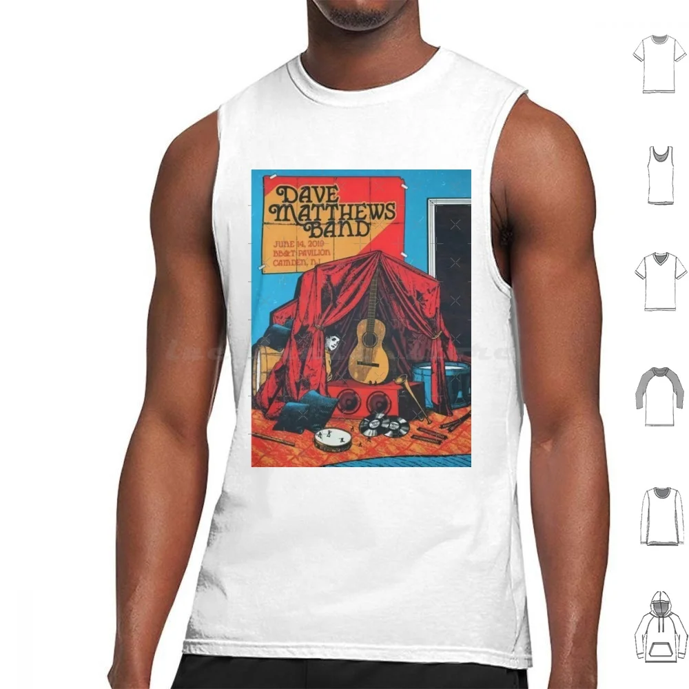 Fire Dancer Tank Tops Print Cotton Fire Dancer Retro Dmb Jam Band Dmb Gorge Crew Music Classic Guitar Dave Matthews Tim