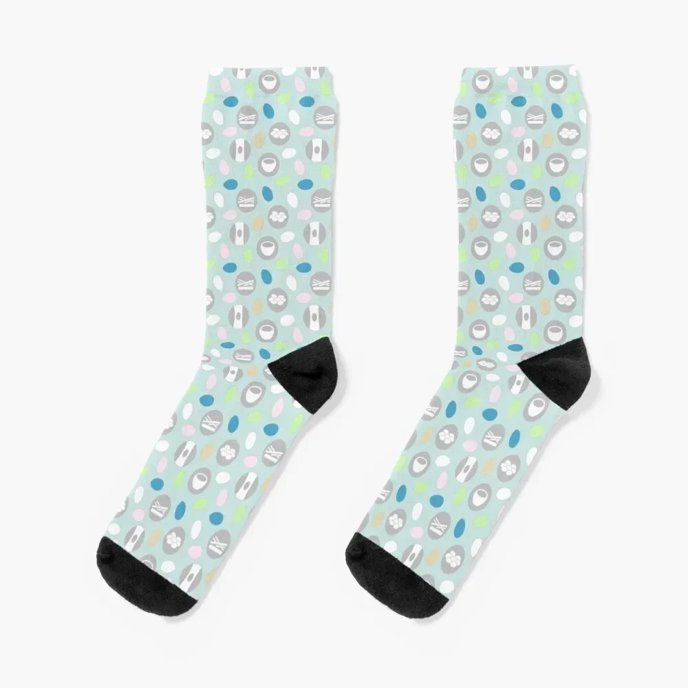 

Wingspan Eggs And Nests Pattern Design Socks Run cotton custom snow Socks Men's Women's