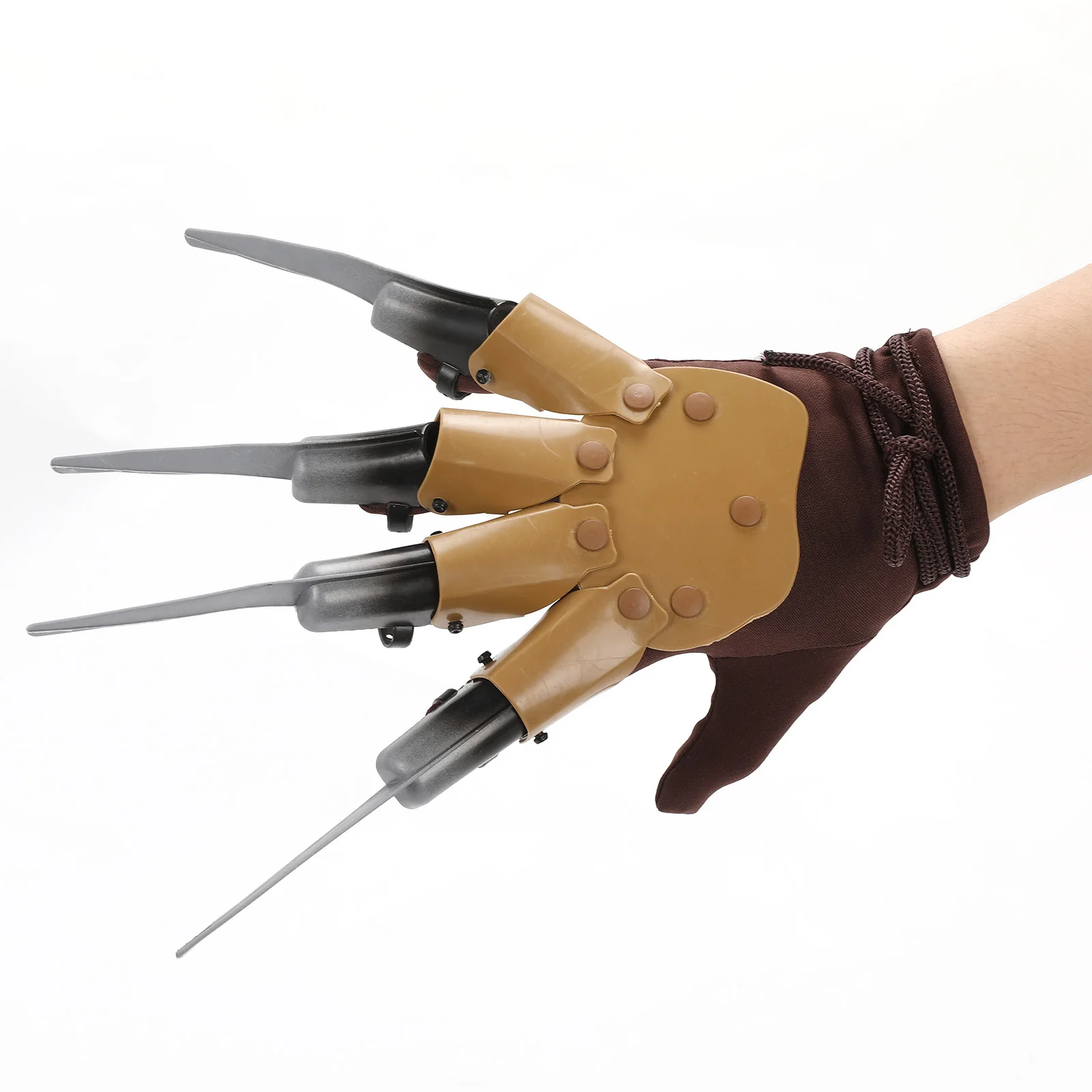 

Halloween Scary Krueger Steel Claw Glove Adult Horror Killer Deluxe Glove Cosplay Monster Paw Halloween Prop