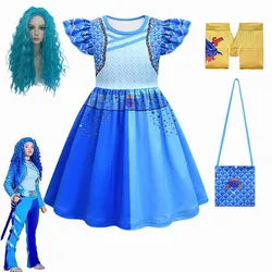 The Rise of Red Girls' Sets Cosplay Descendantsing 4 Chloe Costume Flying Sleeve Disguise Painting Princess Dress Party Skirts