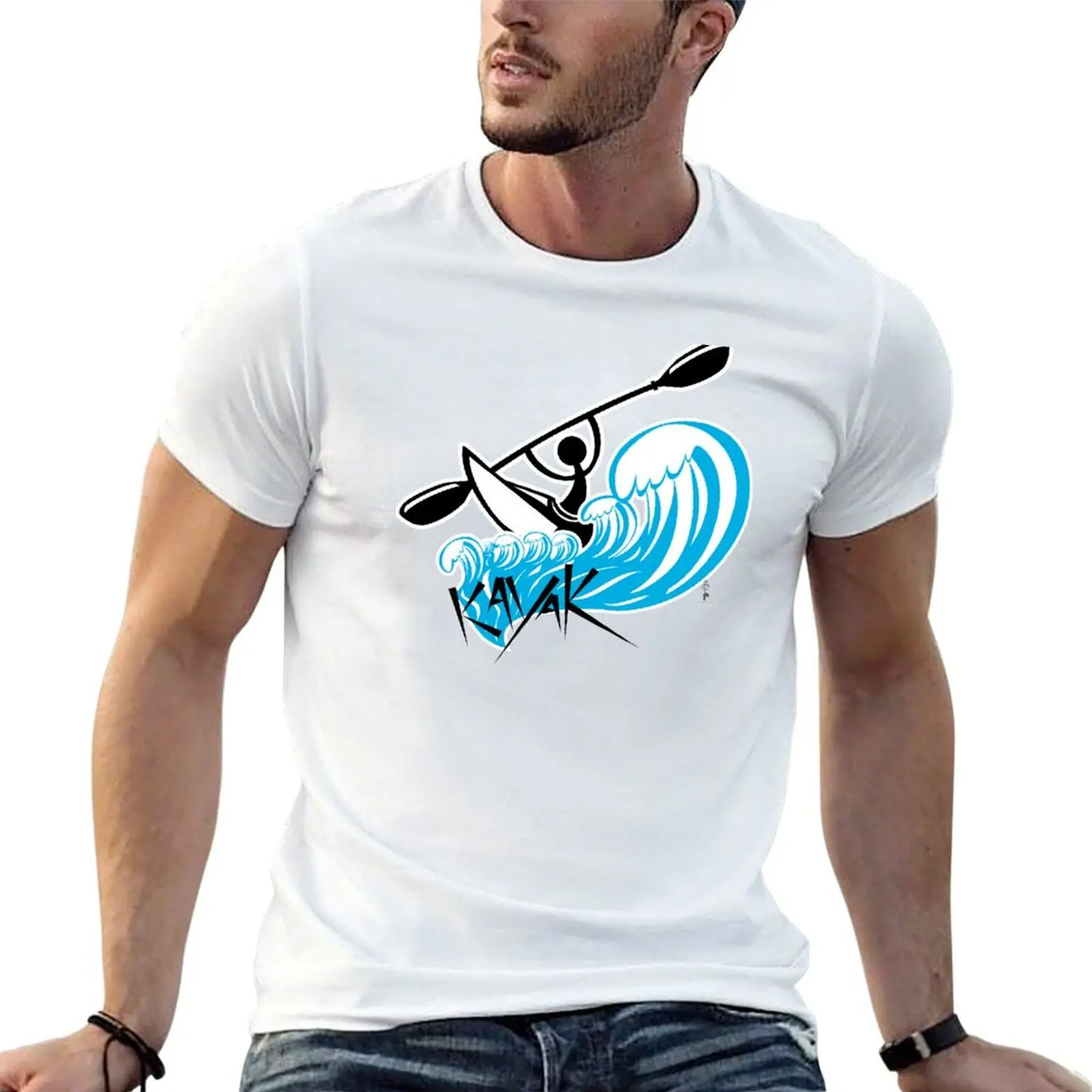 Kayak T-Shirt Summer Casual Loose T-Shirt
