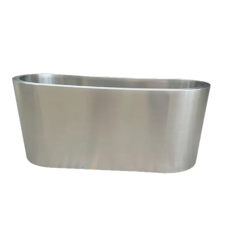 304 Stainless Steel Bathtub Single or Double Layer Thermal Insulation Integrated Drainage for Adult Bathroom Use