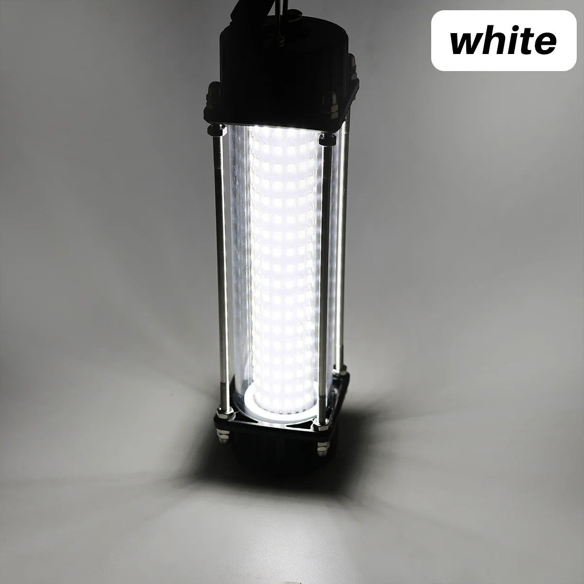 معدات صيد الأسماك المحددة باللون الأخضر والأبيض 12 فولت 120 وات، مصباح صيد ليلي عالي الطاقة تحت الماء مقاوم للماء، طعم غاطس #4