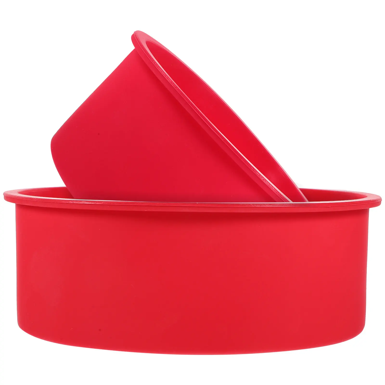 

2 шт. круглых силиконовых форм для выпечки, антипригарные формы для кексов, муссов, чизкейков, DIY-формы для кухни, легко моются, многоразовые.