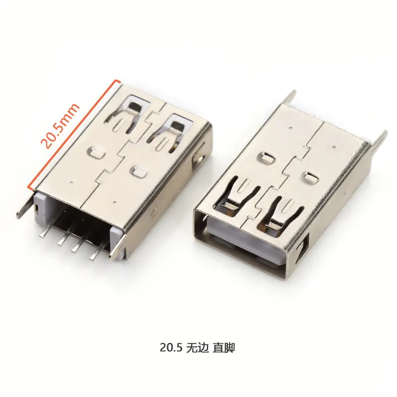 10 Stück USB 2.0 Buchsenstecker 10,0/13,0/13,7/15,0/17,5/19,6/20,5/24,5 MM Gerader Stecker Ladeanschluss AF180 ° für Elektronik – Detail 20