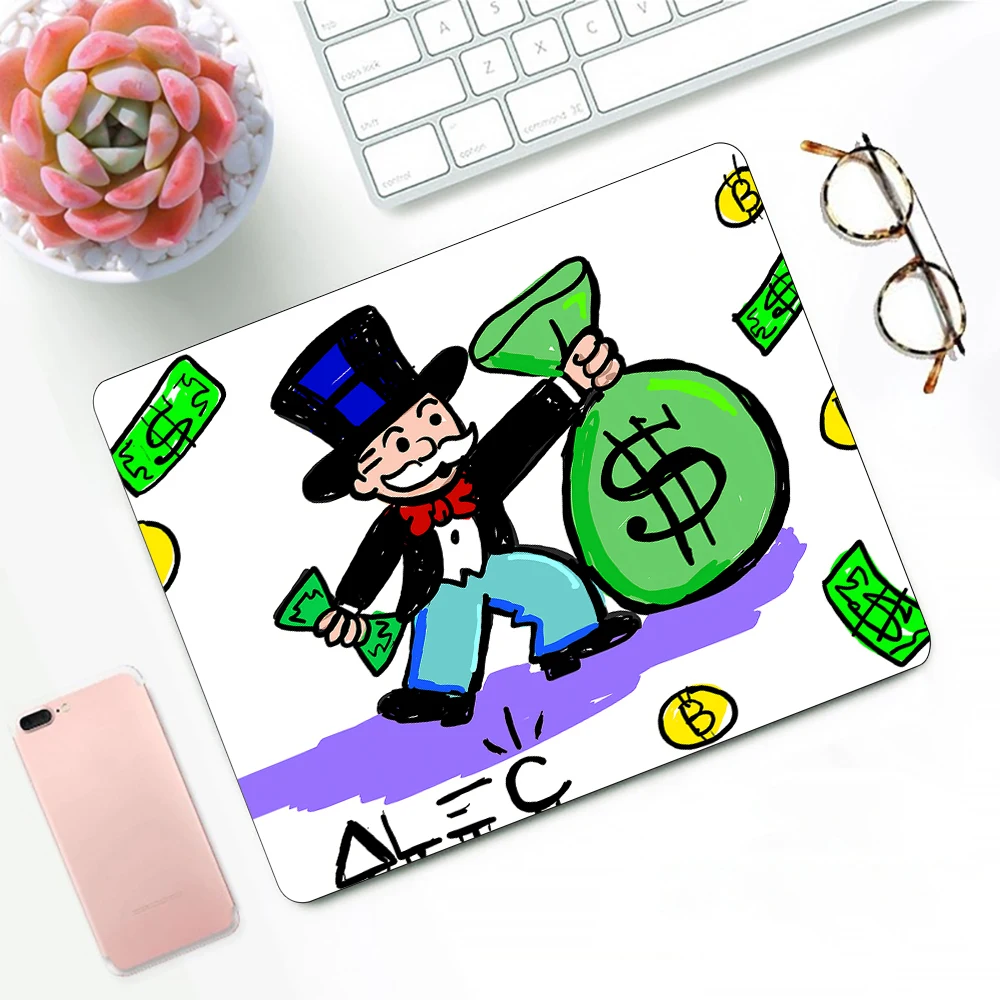 Cute Cartoon Monopoly Gaming Mouse Pad XS Small Mousepad For PC Gamer Desktop Decoration Office Mouse Mat Deskmat Rug