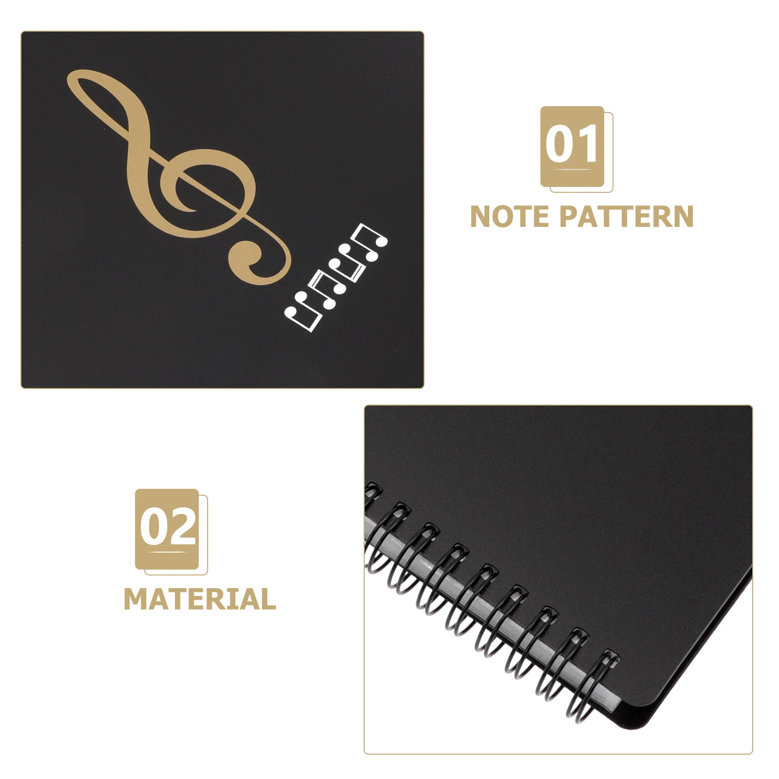 

Waterproof A4 Music Sheet Folder Piano Key Pattern Durable Plastic Document Holder File Paper Organizer For Musicians Students