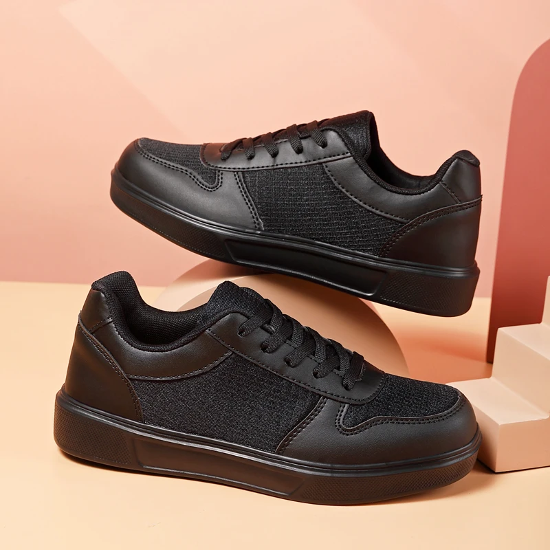 Solid Closed Toe Flat Sneakers Women Summer Light Breathable Casual Footwear All Match Anti Slip Daily Walking Shoes