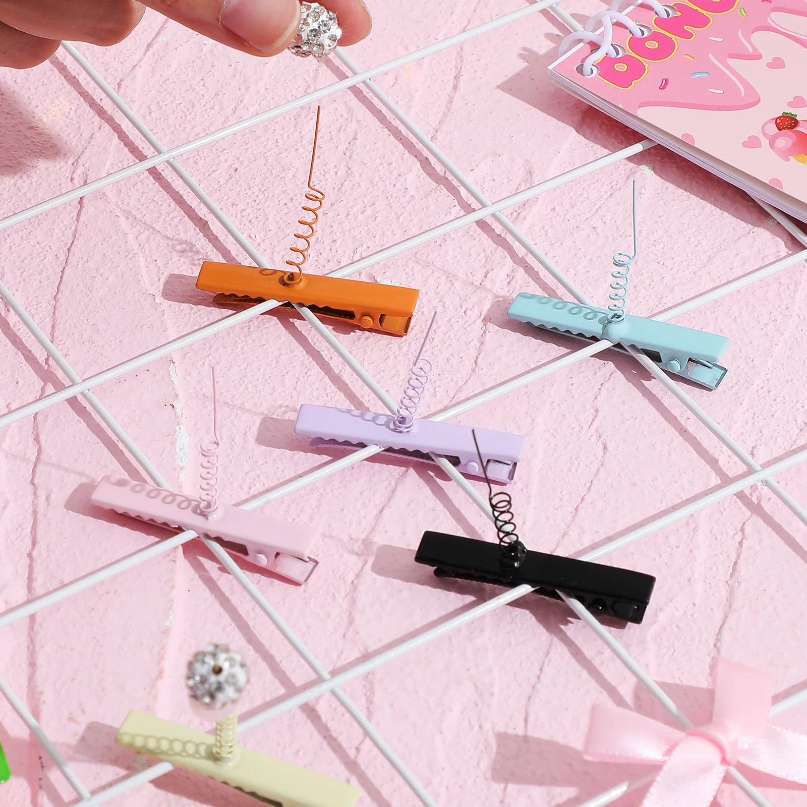 

120 pcs Metal Clips Alligator Barrettes For Diy Sprout Clips Strong Grip Small Flat Spring Hair Accessories For Women Girls