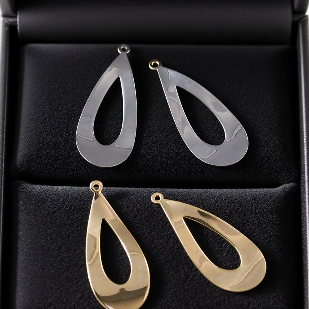 

Cordial Design 50Pcs 15*35MM Jewelry Accessories/Copper/Earrings Making/Water Drop Shape/Hand Made/Genuine Gold Plating #194971