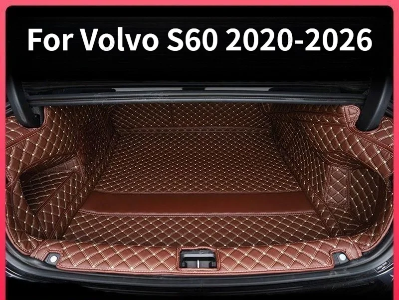 Full Surround Trunk Mat For Volvo S60 2020-2026, Rear Cargo Liner Decoration Interior Accessories Easy-install Long-lasting