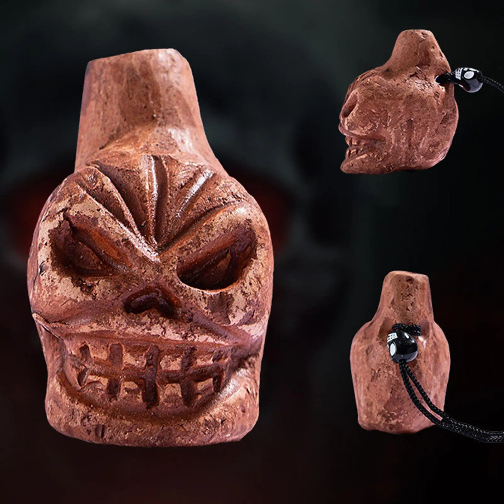 صفارة مزحة مع صوت صراخ بشري، تأثير صوتي ممتع للنكات والخوش المضحكة، لعبة مبتكرة من السيراميك لحفلات الهالوين