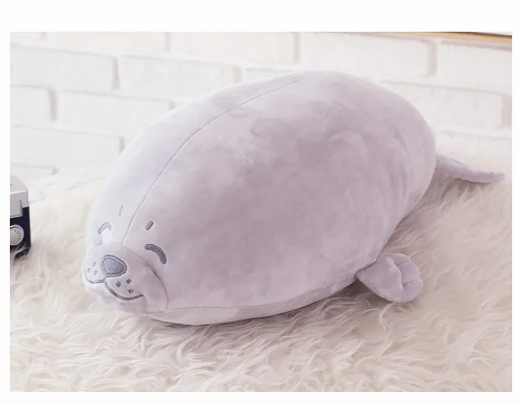 

Large 65cm Plush Toy Cute Seal Lovely Gray Seal Soft Doll Sofa Cushion Hug Pillow Birthday Xmas Gift s0535