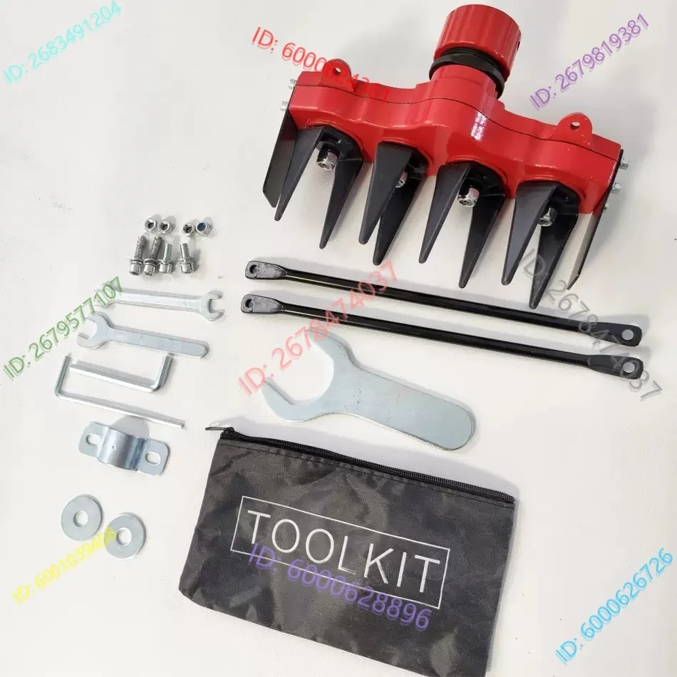 Aluminum Alloy Durable Strong Universal Tiller Weeder Transfer Attachment Brush Cutter Grass Trimmer 4 Blades Hoeing Machine