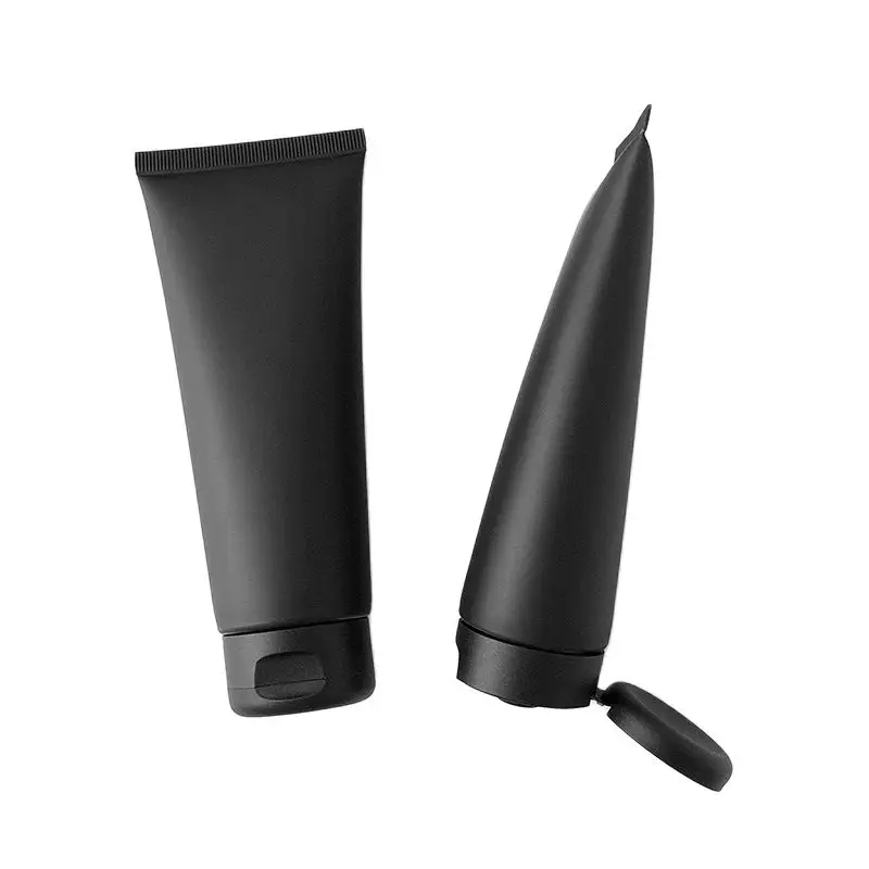 

Squeeze Tube Empty 100ML Matte Black Makeup Refillable Bottle Cosmetic Facial Cleanser Tube Emulsion Hand Cream Hosepipe Bottles