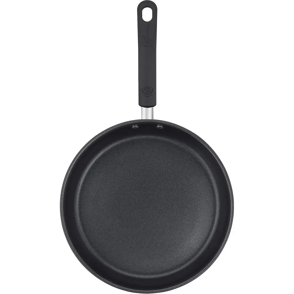 Durable Non-Slip 26cm Grey Induction-Ready Frying Pan with 18/10 Steel