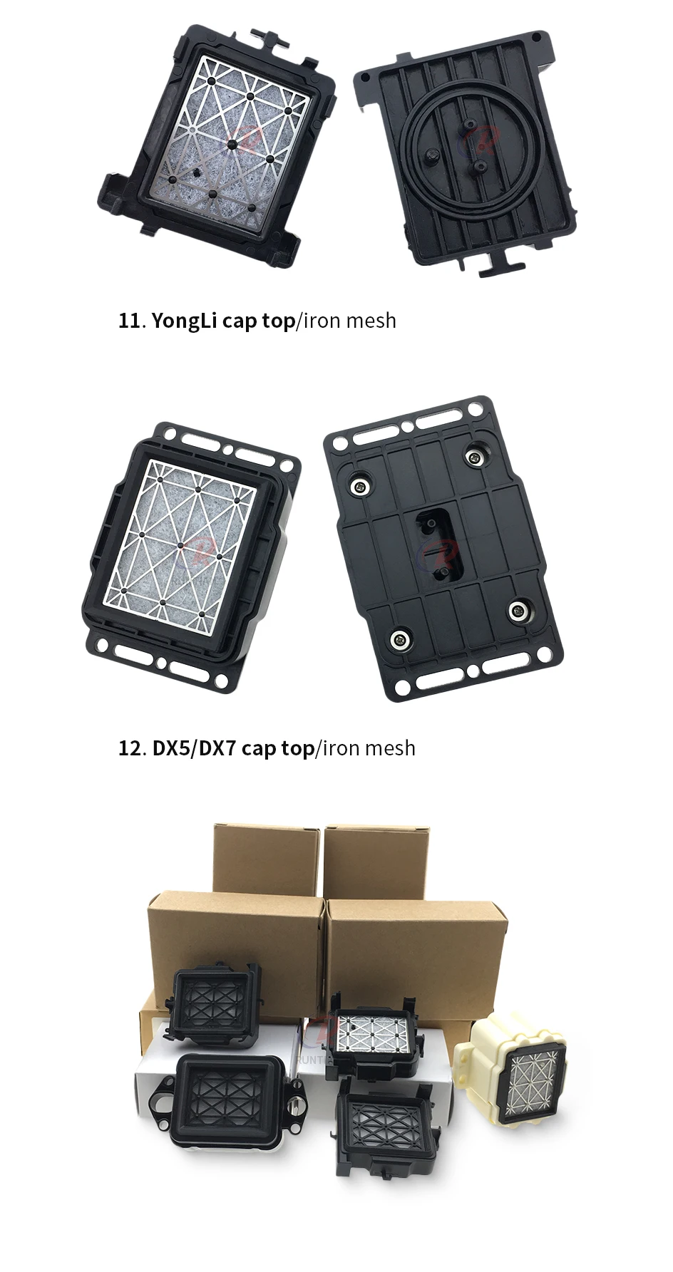 4er-Set Capping-Station für Epson DX5 DX7 I3200 4720 XP600 TX800 Druckköpfe für Allwin Xuli SkyColor X-Roland DTF UV Drucker Capping-Top – Detail 6