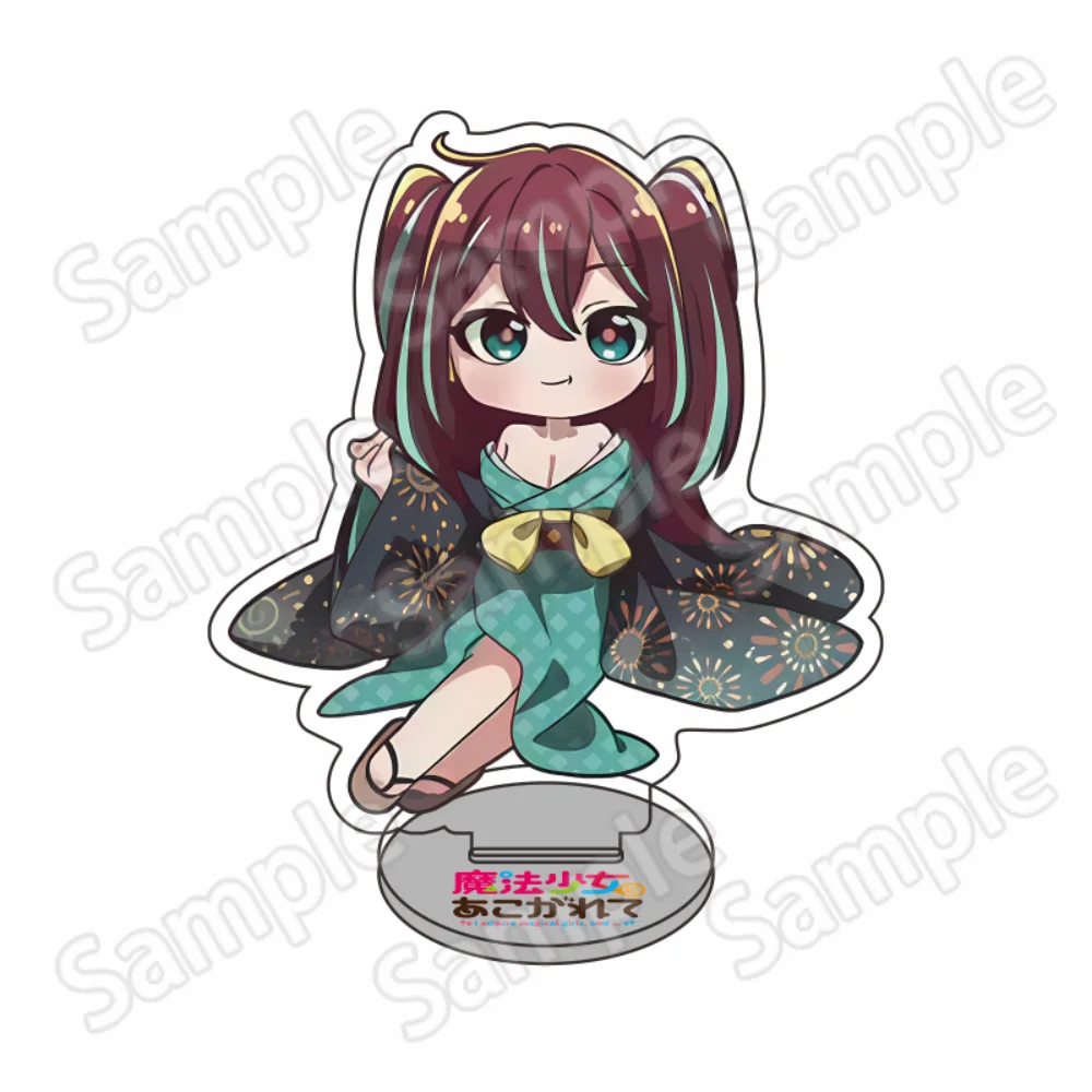 Anime: Dreaming of Becoming a Magical Girl – Nero Alice Kimono Style 10cm Acrylic Stand Keychain, Desktop Ornament, Fan Collect
