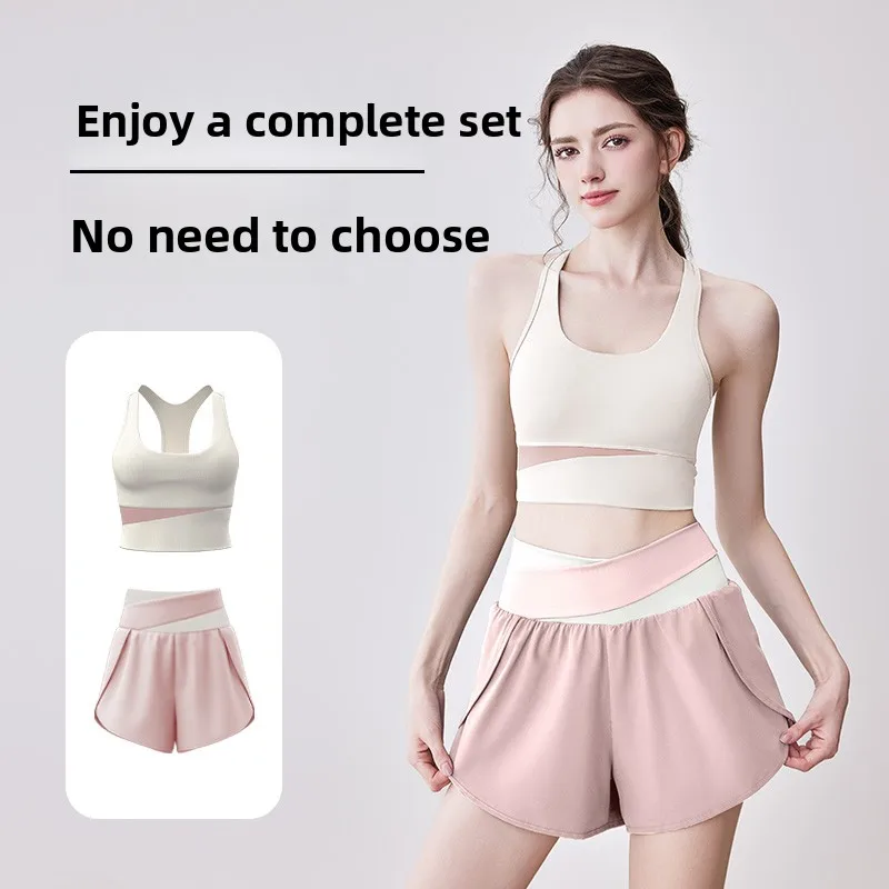 

Women's Yoga Fitn Running Sports Bra And Tank Top Set High Intensi Pilates Exercise Clothing Breathable Moisture ng