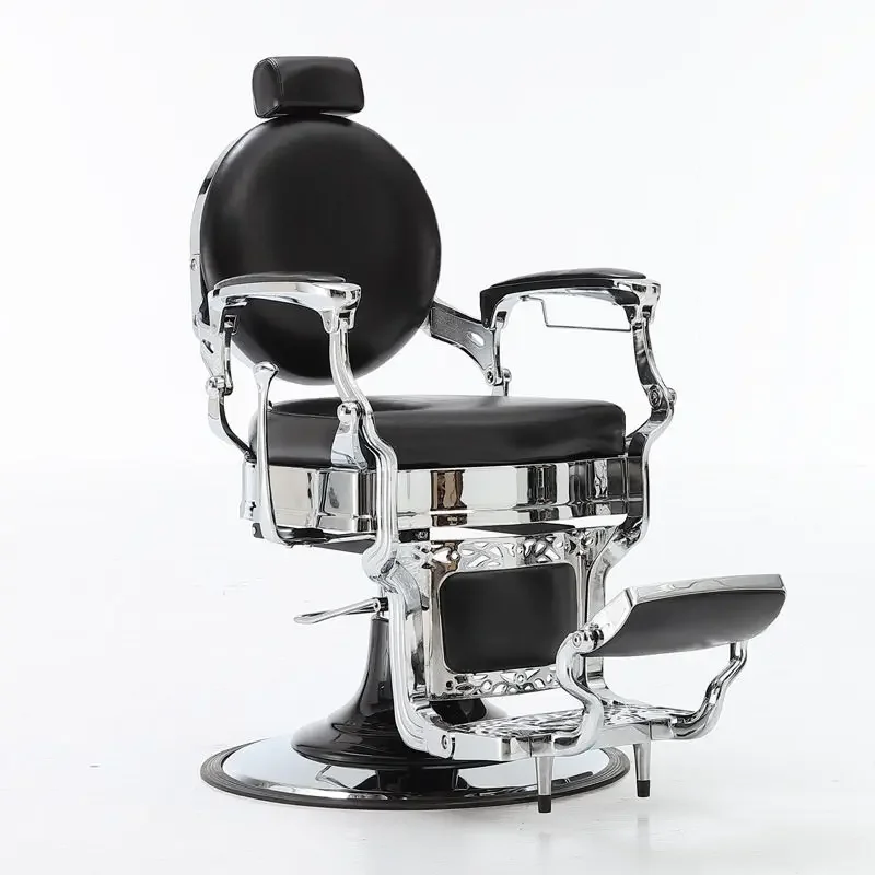 Professional Headrest Barber Chair Heavy Duty Home Salon Chair Functional Rotating Fauteuil Coiffure Barbershop Furniture 4