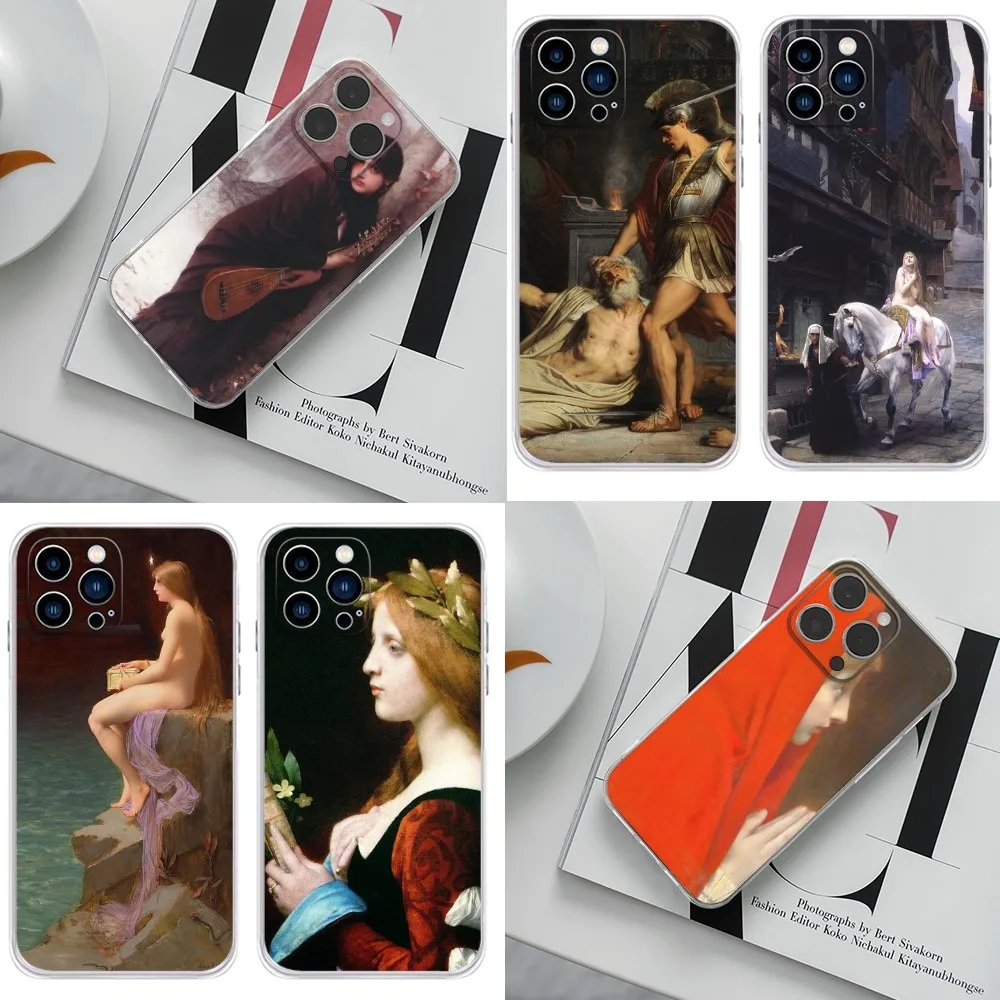 Art Jules Joseph lefebvre Phone Case For iPhone 16,15,14,13,12,11 Plus,Pro,Max,XR,XS,X Plus,SE,Mini Silicone soft shell