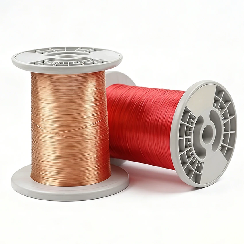 300G QA-1/155 Enameled Copper Winding Wire 0.05-1.0mm Multi-Specification Cable Magnet Wire Winding Wire Coil Red and Copper