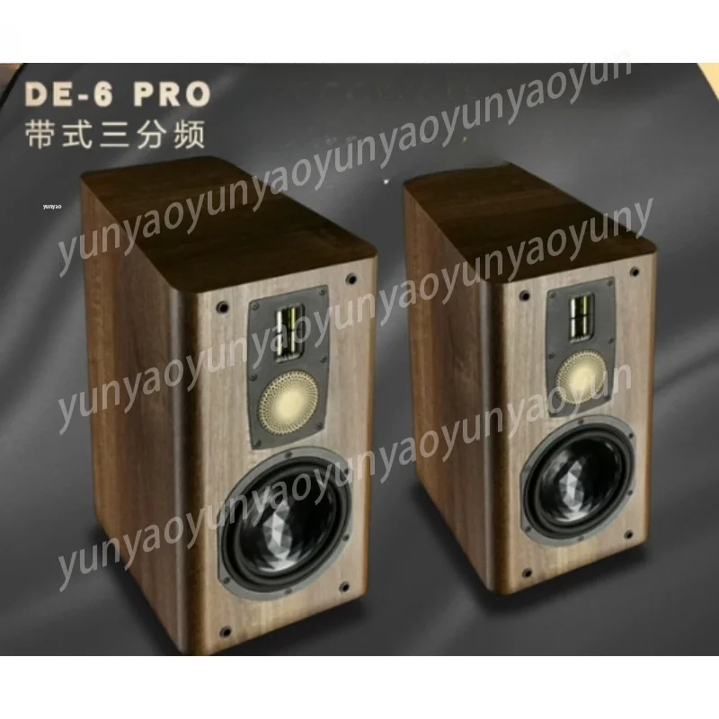 Audiophile Passive Bookshelf Speaker PRO 6.5 Inch 3 Way Ribbon Tweeter Home Hifi Sound Equipment