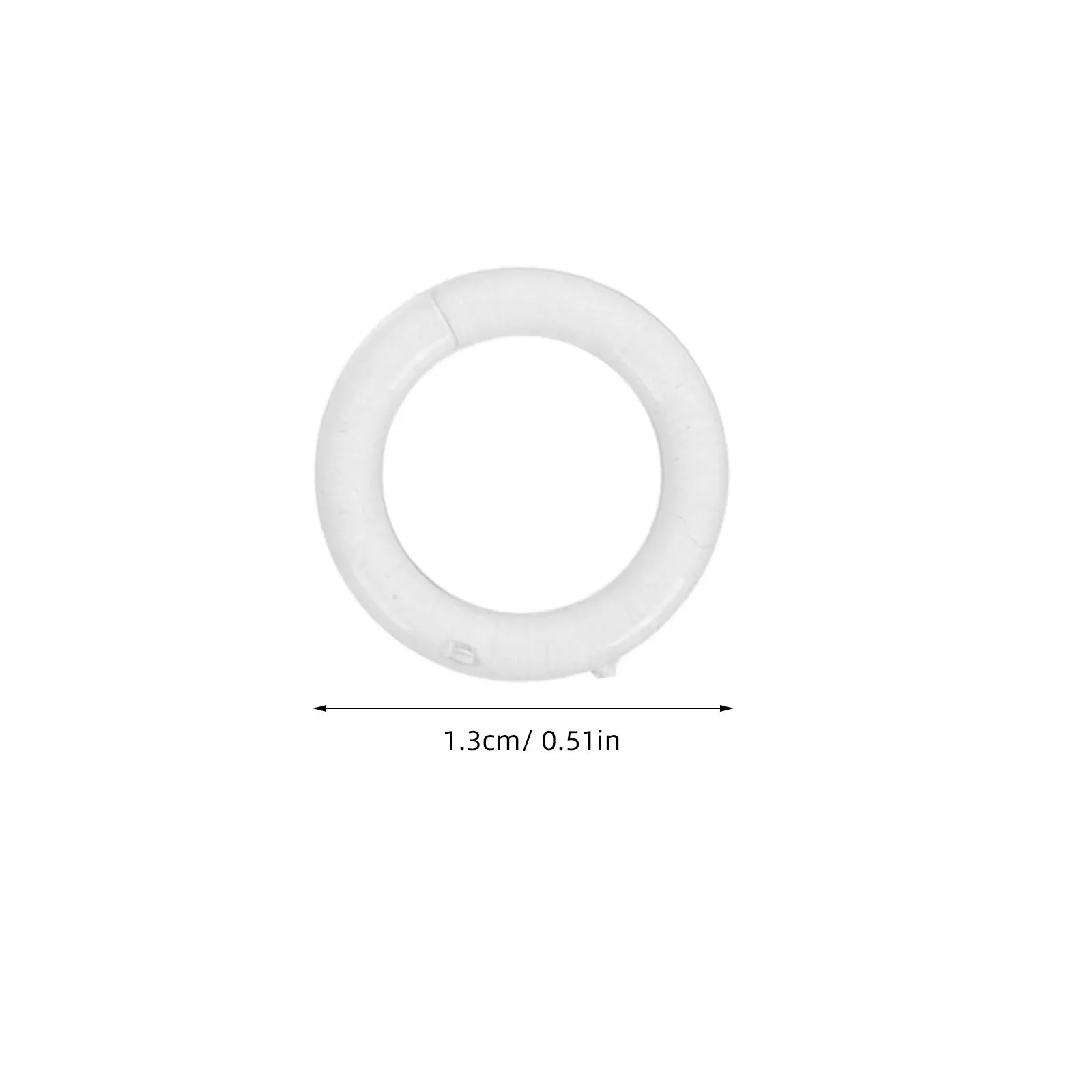 100Pcs Transparent Roman Shade Rings Plastic Curtain Ring Set for Window Treatments Blind Hardware Craft Decor Easy Install