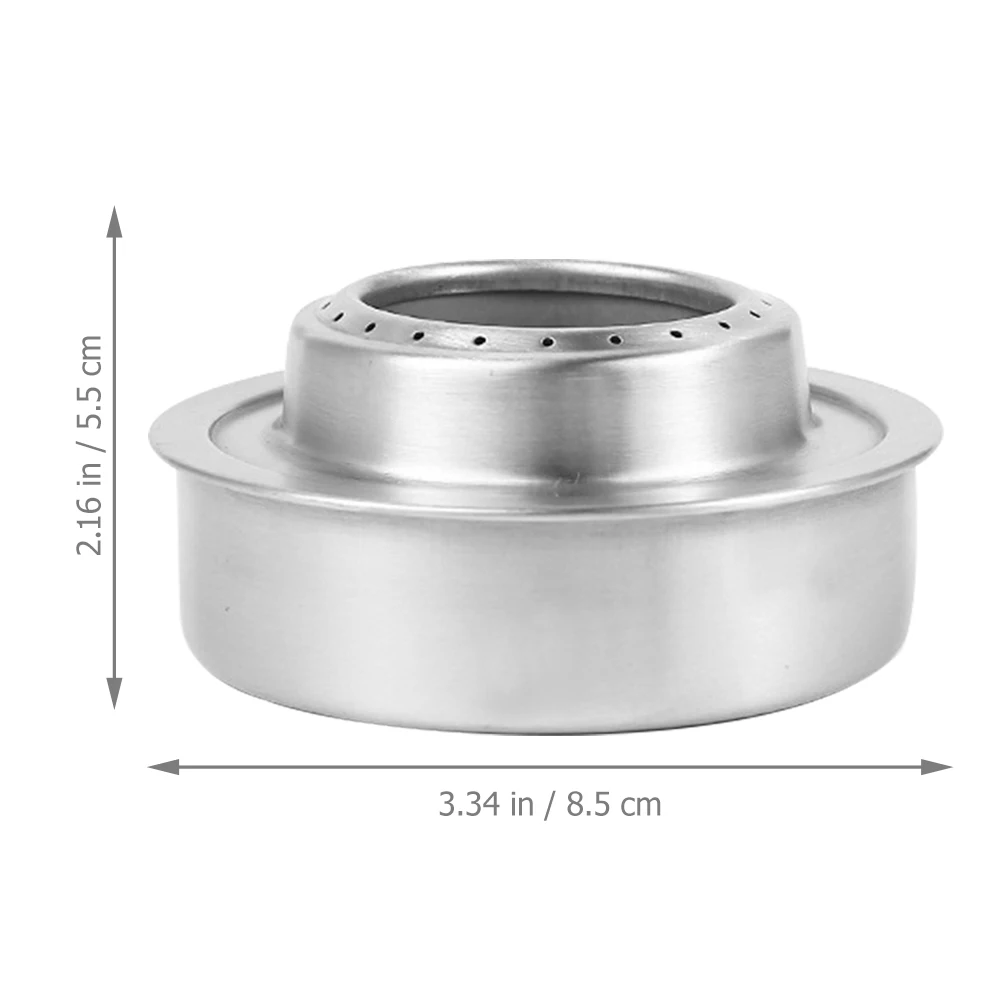 

1 set 1 Set Stainless Steel Alcohol Stove Portable Mini Outdoor Cooking Burner Lightweight Durable Camping Stove For Hiking