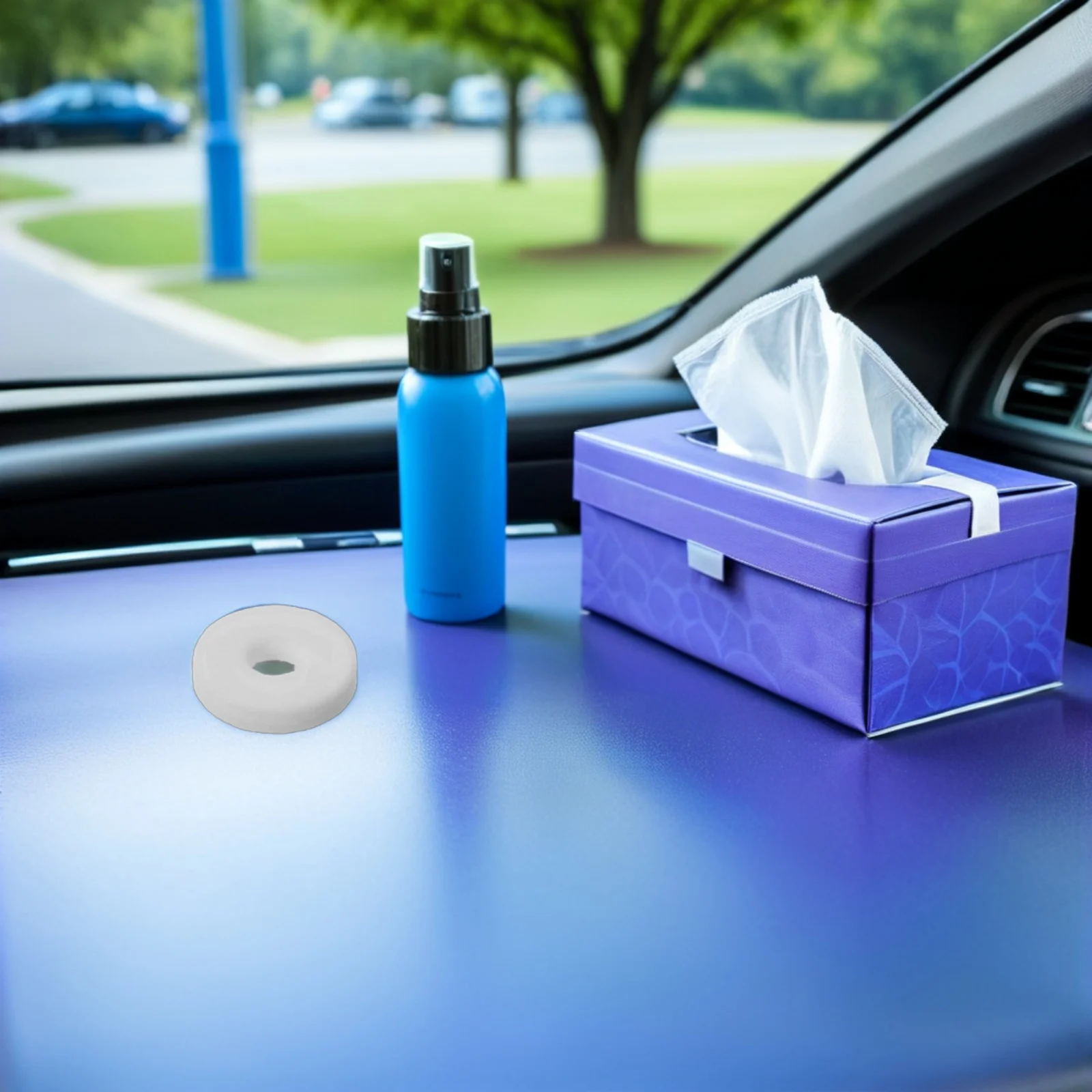 

6pcs Car Air Freshener Refills 20Mm Unscented Essential Oil Diffuser Pads For Vent Clip Compact Round Scent Replacement Aroma