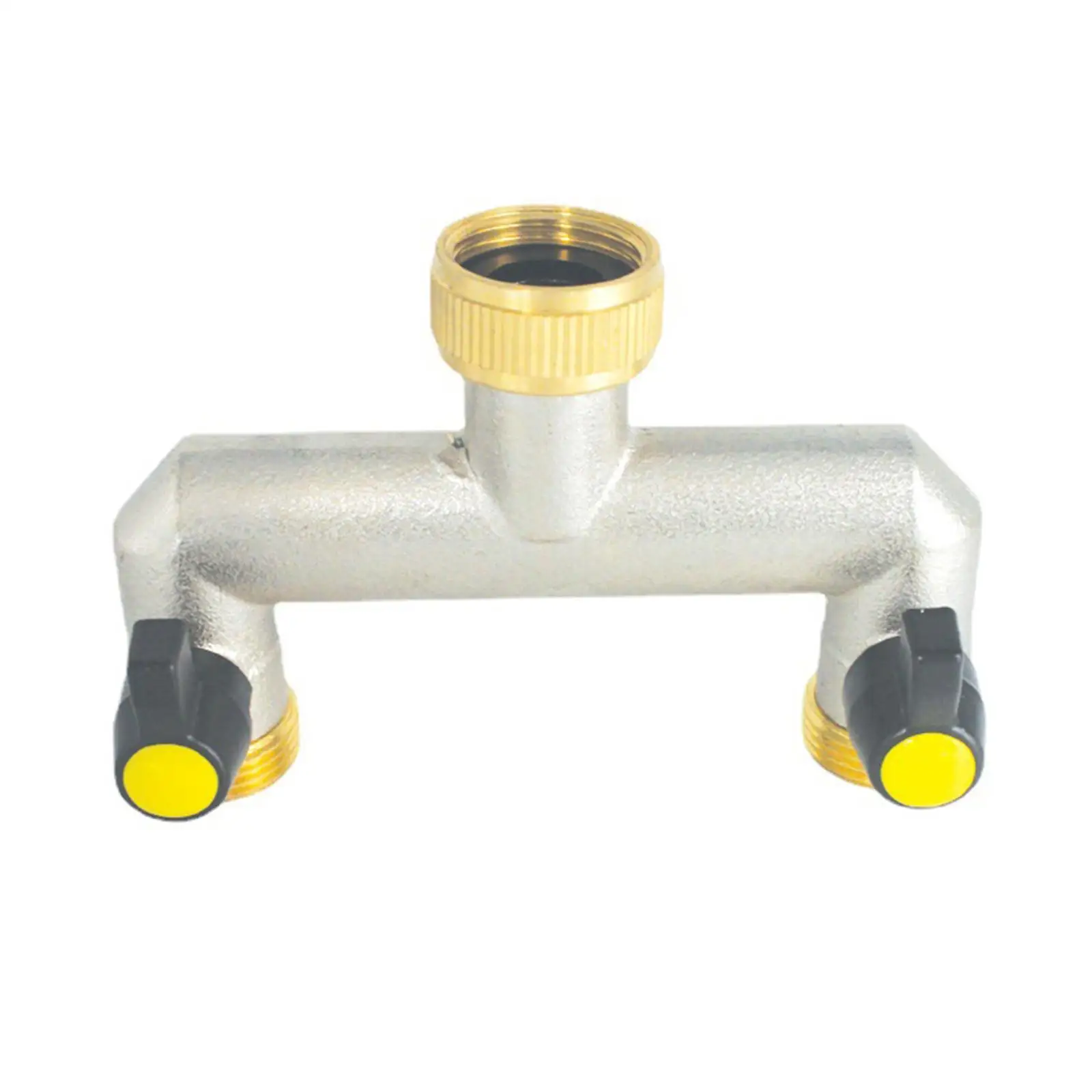 

Garden Hose Splitter 3/4" Brass Garden Hose Easy to Install 3 Way Tap Hose Adaptor for Lawn Seedling Growth Balcony Watering