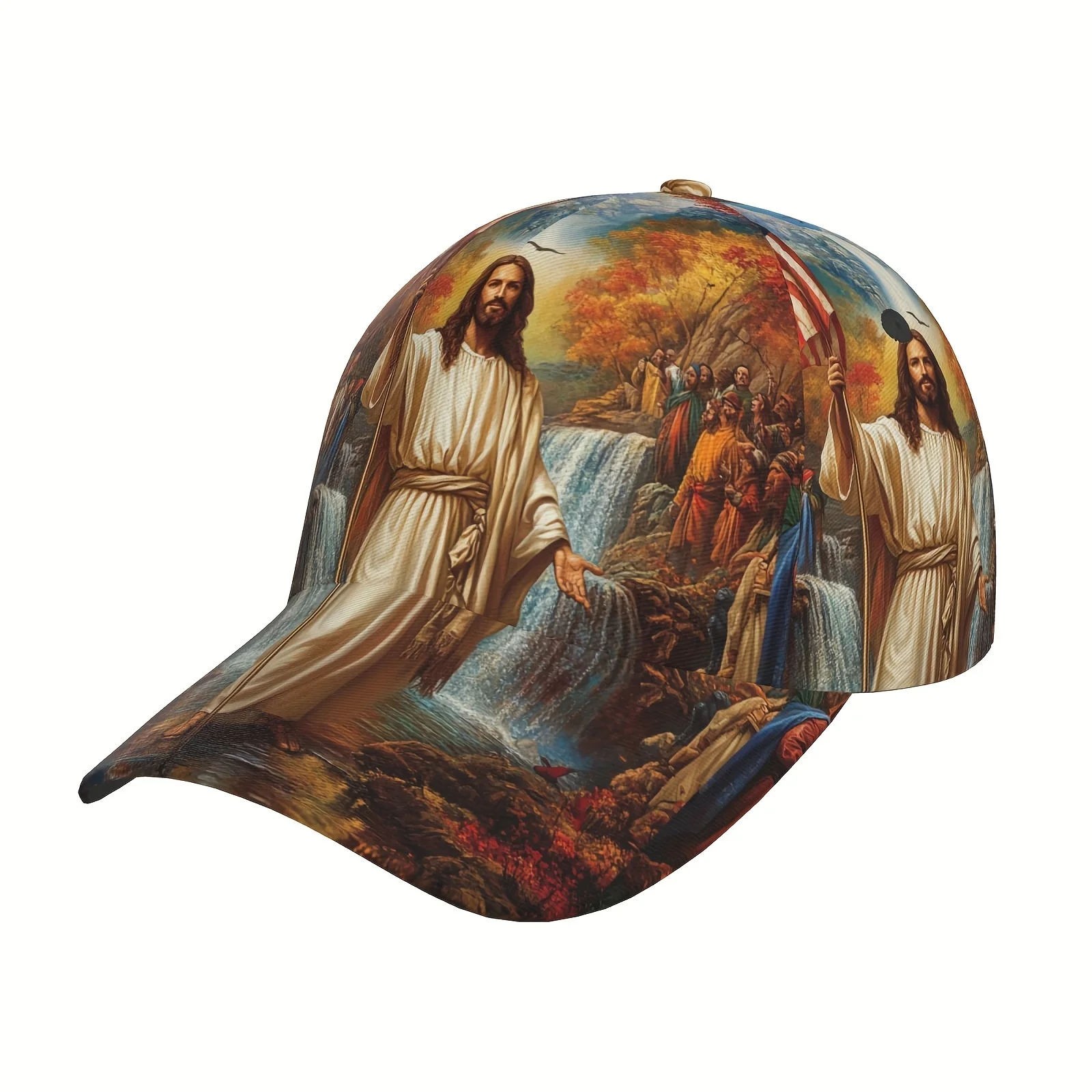 American Flag Stylish Baseball Cap Sports Running Cap Adjustable Baseball Cap Suitable for Daily Wear And Outdoor Activities