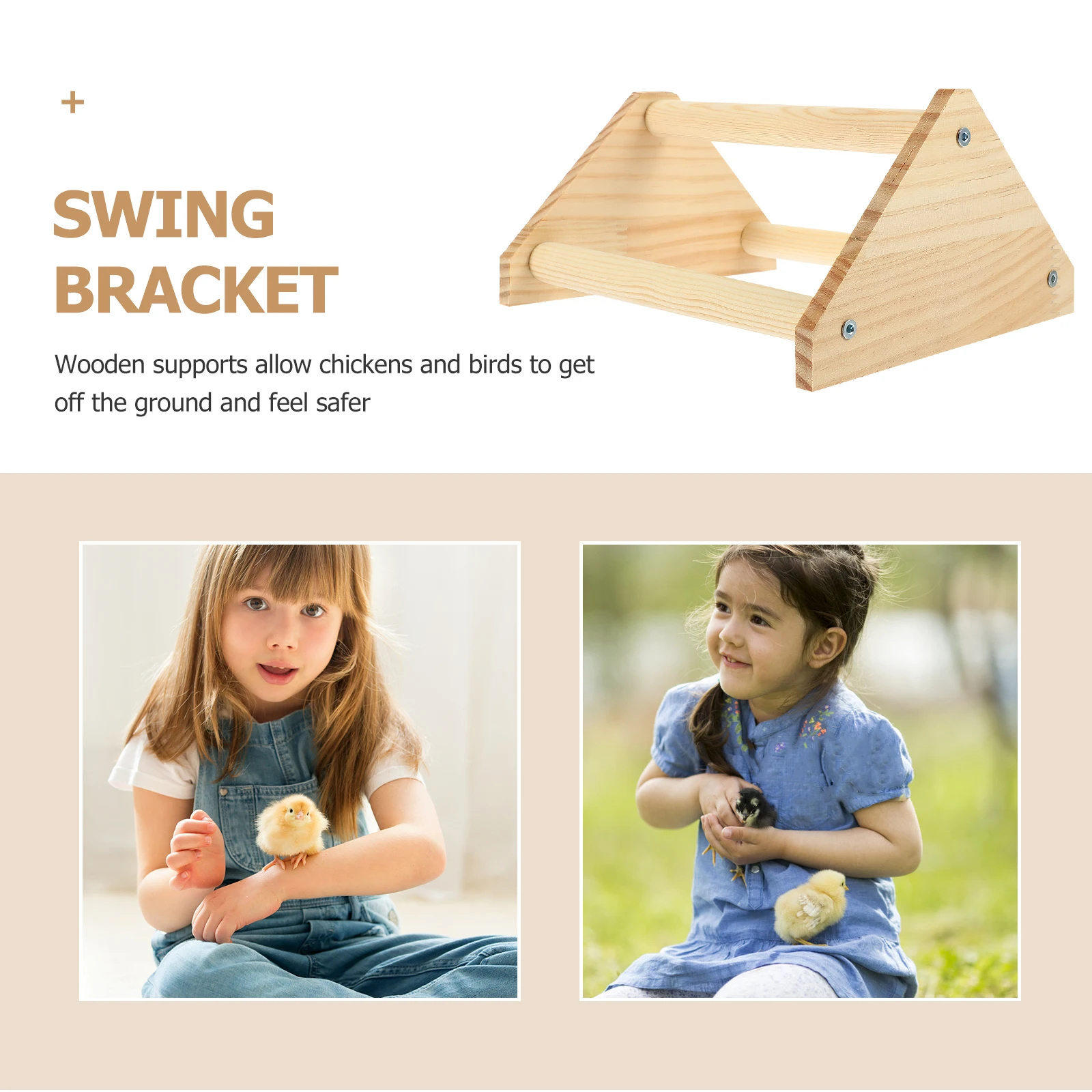 

Wooden Bird Perch Stand Chicken Training Platform Bite-Resistant Natural Wood For Parrot Cage Indoor Play Stable Base Desktop